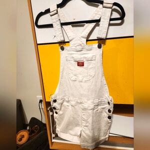 Dickies White Denim Overalls